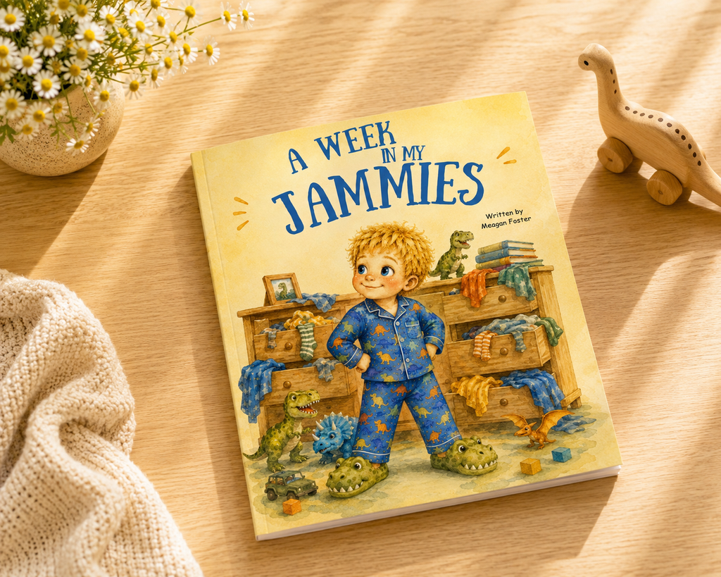 Soft cover book, A week in my Jammies