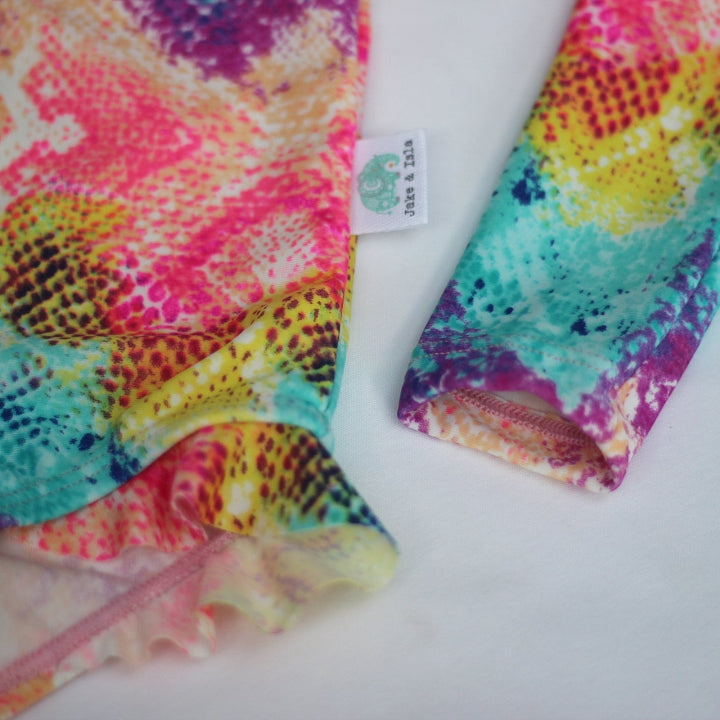 Colour me beautiful girls swimsuit from the Jake and isla Collection