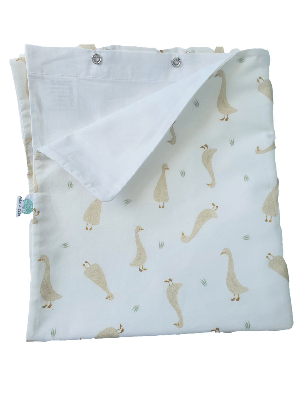 White Baby Cot Duvet Cover Set – Goosies
