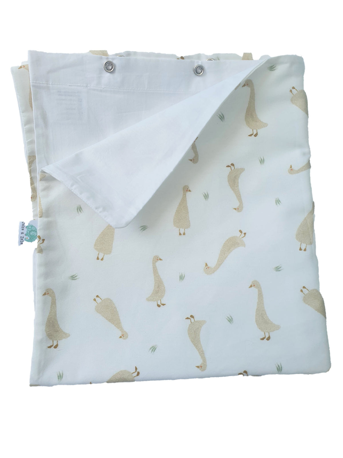 White Baby Cot Duvet Cover Set – Goosies