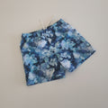 Hydrangea print baby baggy swim shorts