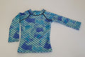 Long sleeved Mermaid scales rashvest jake and isla swimwear