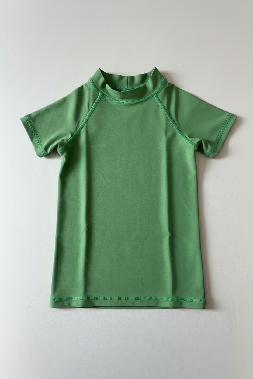 Short Sleeved Olive Rash vest