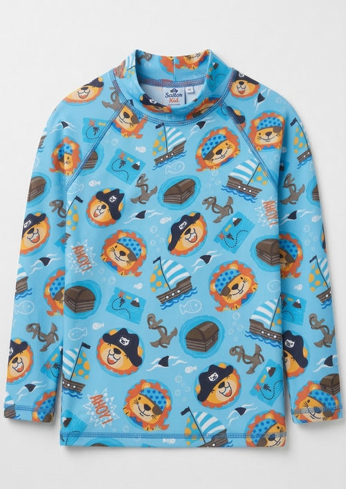 Baby Rash vest in Pirate print 