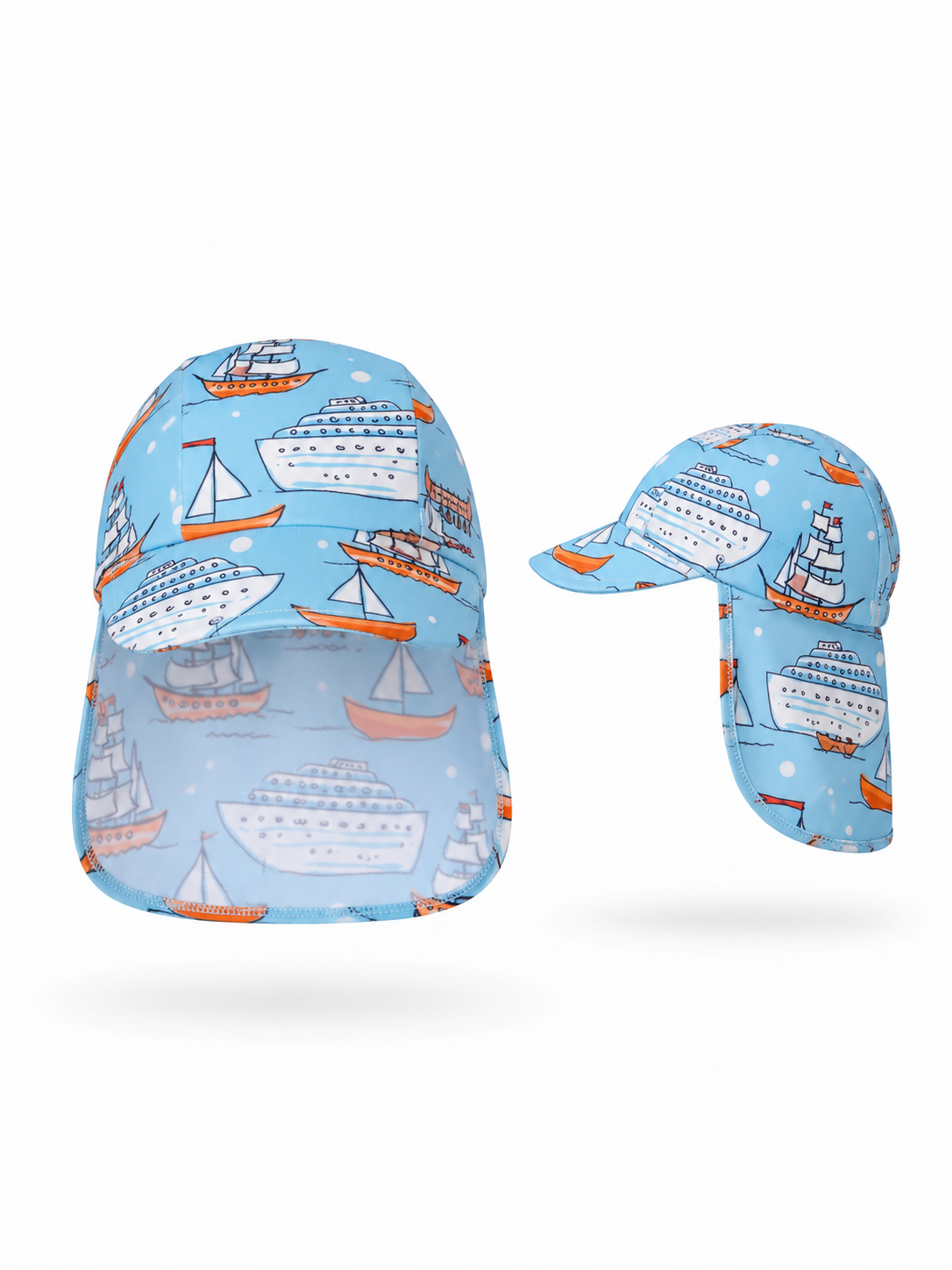 Children's Swim Hat - UPF 50+/Sailboat