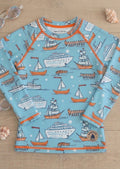 Sailboat Long-Sleeve Rash Vest UPF50+
