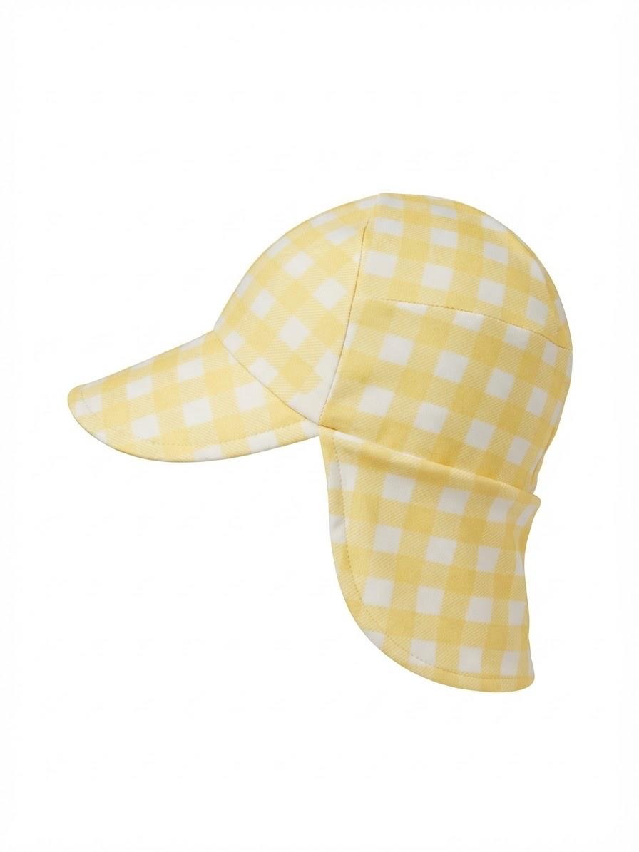 Children's Swim Hat - UPF 50+/Yellow Gingham