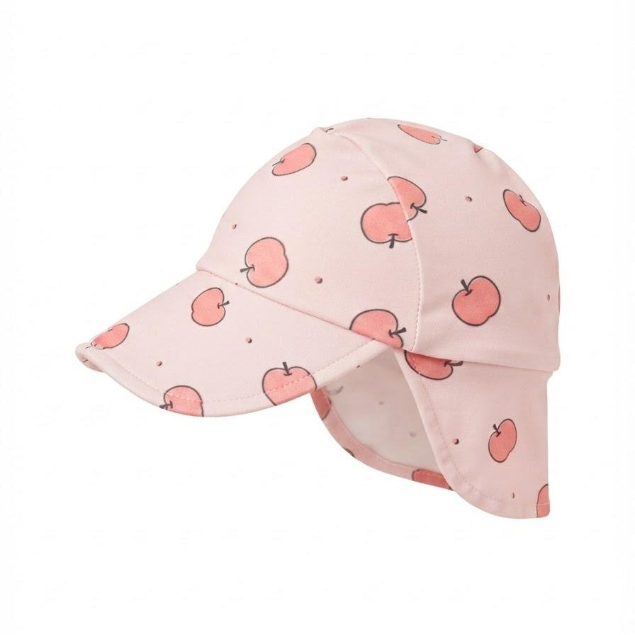 apple swim hat with flap for kids