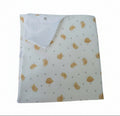 white duvet with chick print