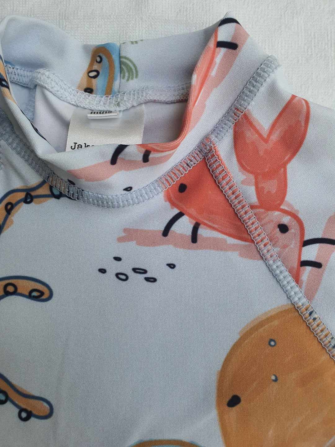 colourful octopus design baby rash vest