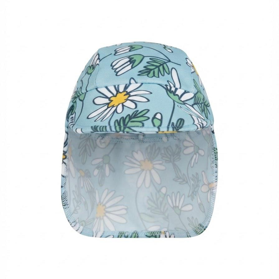 Kids swimming hat with neck flap