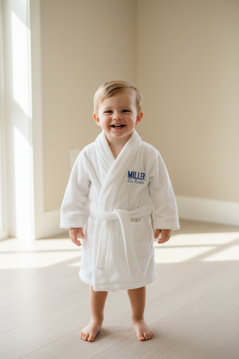 Personalised Luxury Baby Bathrobe