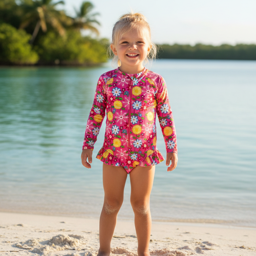 pink_flowers_swimsuit from the Jake and Isla Collection