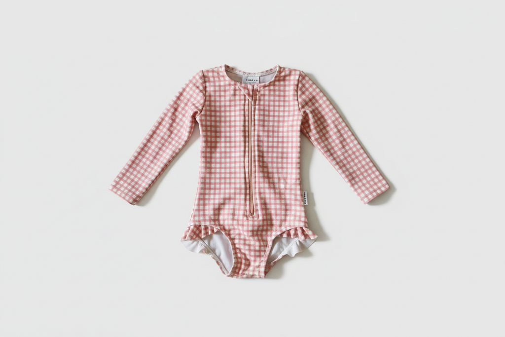 pink swimming costume girls jake and isla swimwear