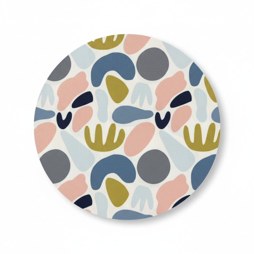 Colorful abstract pattern with shapes on a light background