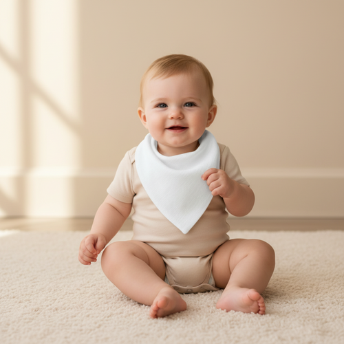 White bandana on a white background