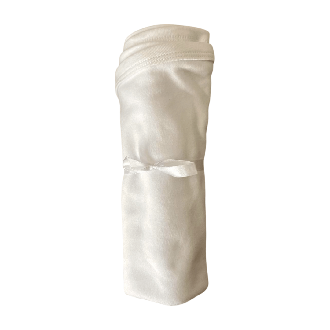 white swaddle blanket